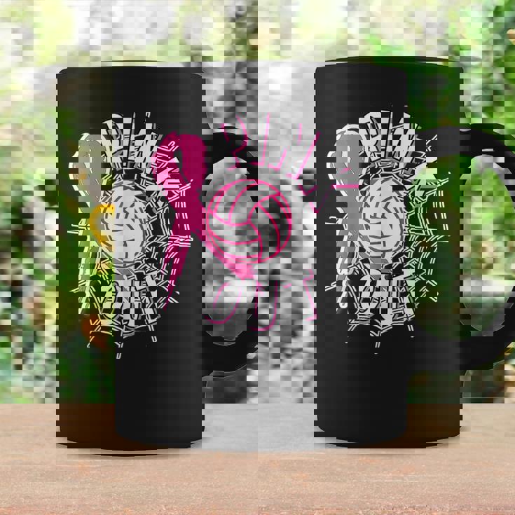 Volleyball Pink Out Pink Ribbon Breast Cancer Awareness Coffee Mug Gifts ideas