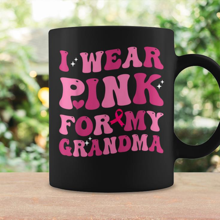 I Wear Pink For My Grandma Support Breast Cancer Awareness Coffee Mug Gifts ideas