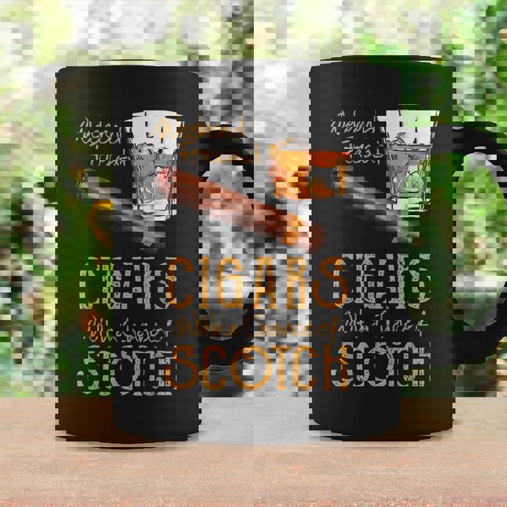 Weekend Forecast Cigars Chance Of Bourbon Fathers Day Gift Cigars Funny Gifts Coffee Mug Gifts ideas