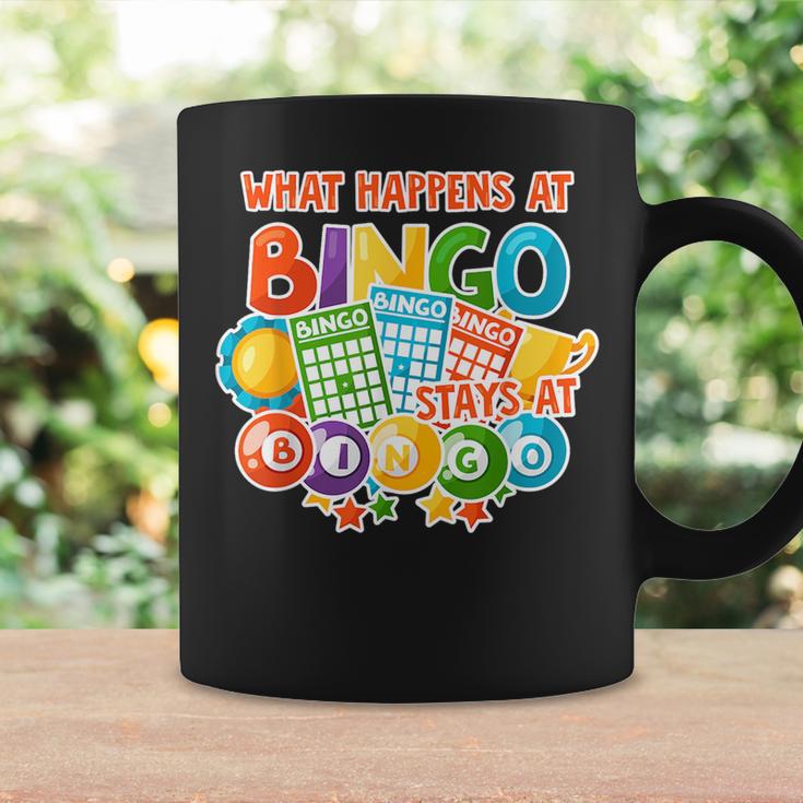 What Happens At Bingo Stays At Bingo Funny Bingo Colorful Coffee Mug ...