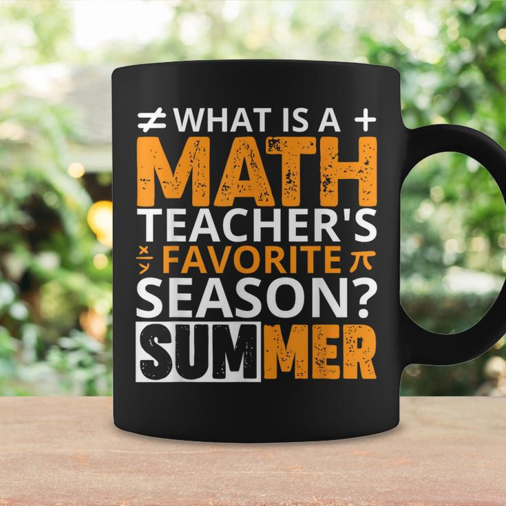What Is A Math Teachers Favorite Season Funny Math Teacher Coffee Mug Gifts ideas