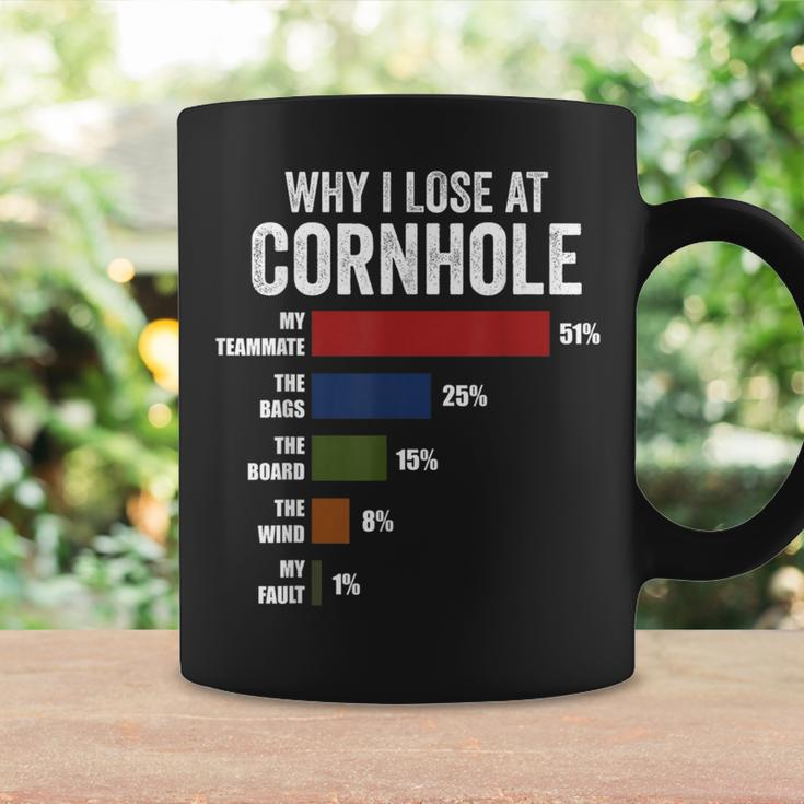 Why I Lose At Cornhole Funny Cornhole Player Coffee Mug Gifts ideas