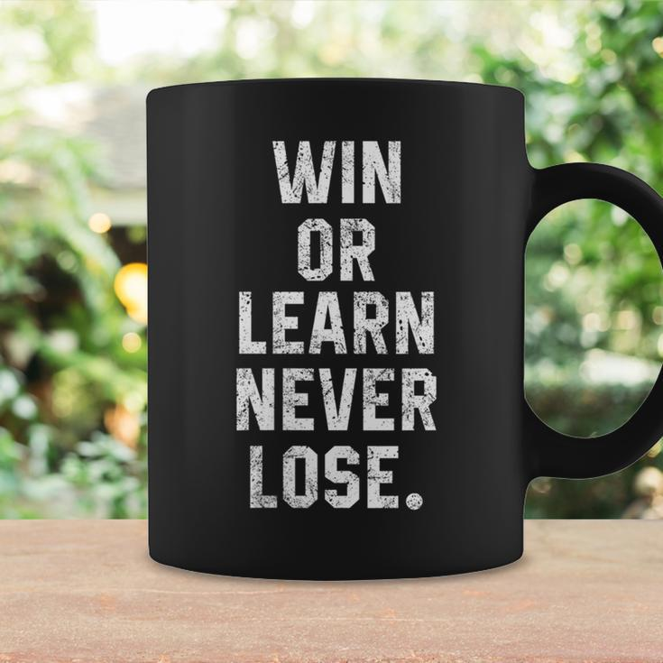 Win Or Learn Never Lose Motivational Volleyball Saying Gift Coffee Mug Gifts ideas