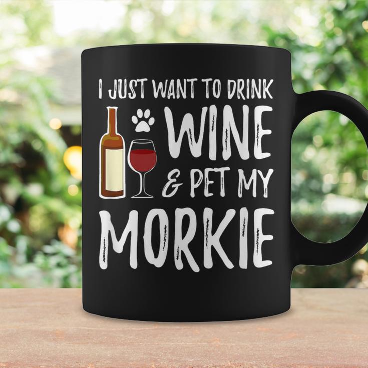 Wine And Morkie Dog Mom Or Dog Dad Idea Coffee Mug Gifts ideas