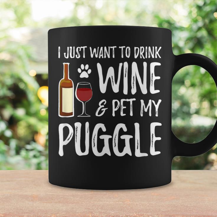 Wine And Puggle Dog Mom Or Dog Dad Idea Coffee Mug Gifts ideas