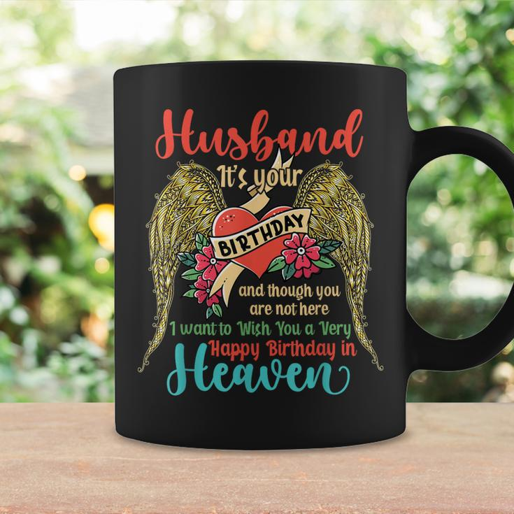 Wish A Very Happy Birthday Husband In Heaven Memorial Family Coffee Mug Gifts ideas