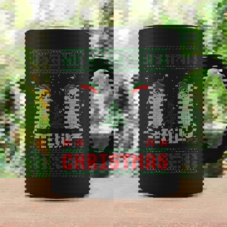 We Wish You A Meowy Cat Christmas Ugly Sweater Coffee Mug Gifts ideas