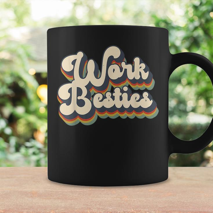 Work Friends Work Besties Matching Employee Coworker Retro Coffee Mug Gifts ideas