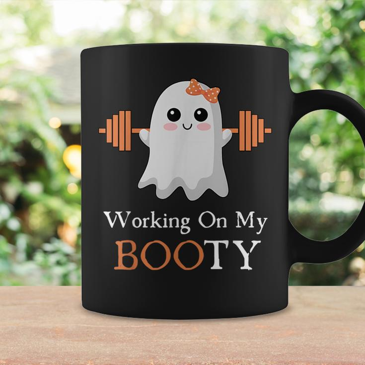 Working On My Booty Boo-Ty Halloween Gym Ghost Pun Coffee Mug Gifts ideas