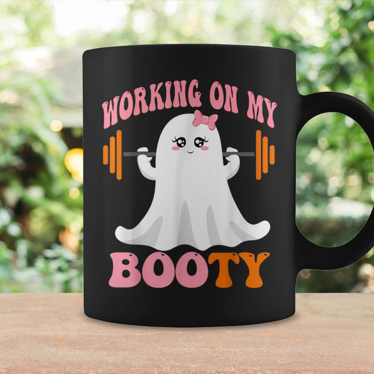 Working On My Booty Boo-Ty Ghost Boo Gym Lover Halloween Coffee Mug Gifts ideas