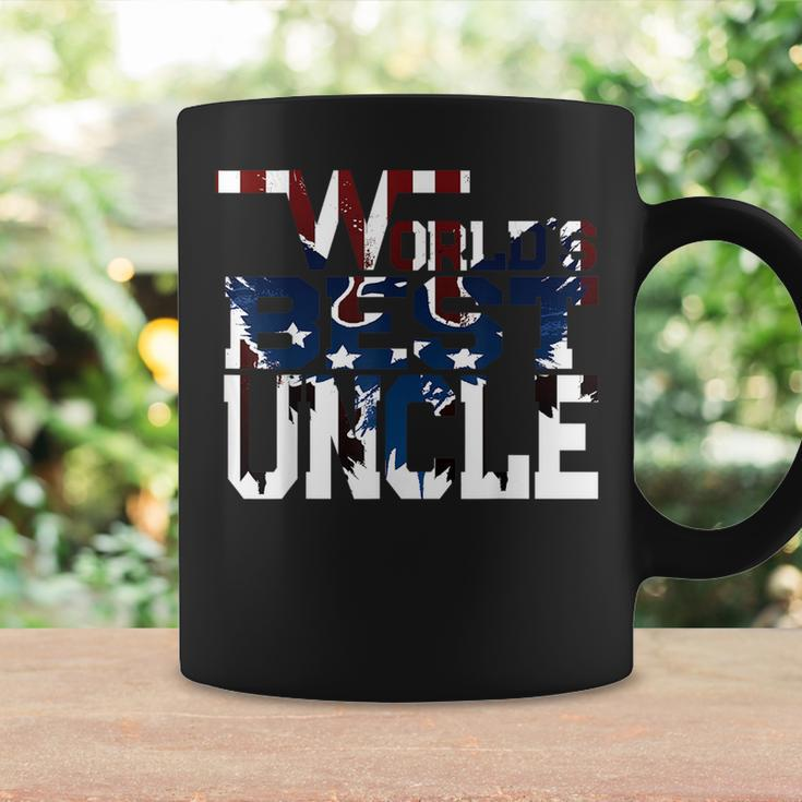 Worlds Best Uncle Eagle American Flag Coffee Mug Gifts ideas