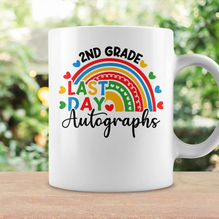 2023 Last Day Autograph School 2Nd Grade Rainbow Graduation Coffee Mug Gifts ideas