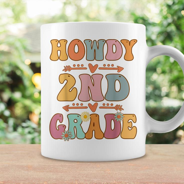 2Nd Grade Howdy Retro Groovy Vintage First Day Of School Coffee Mug Gifts ideas