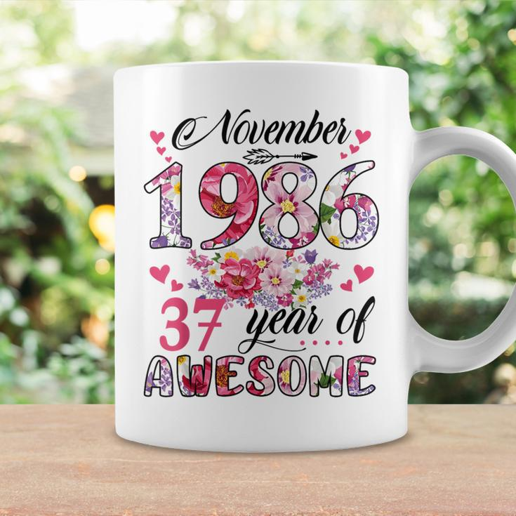 37 Year Old Made In November 1986 Floral 37Th Birthday Coffee Mug Gifts ideas