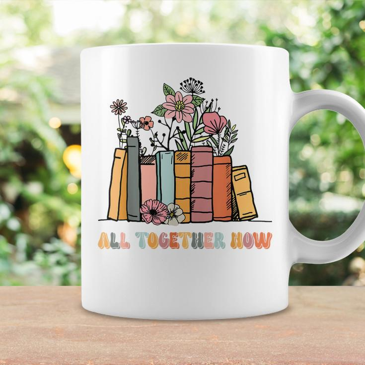 All Together Now Summer Reading 2023 Groovy Book Lover Coffee Mug Gifts ideas