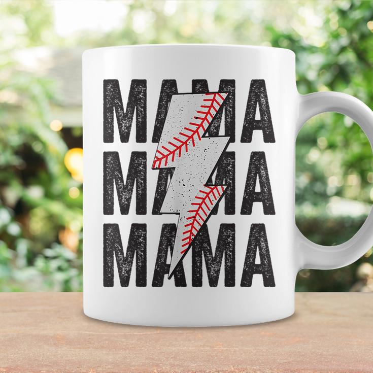 Baseball Mama Mom Lightning Bolt Mother's Day Coffee Mug Gifts ideas