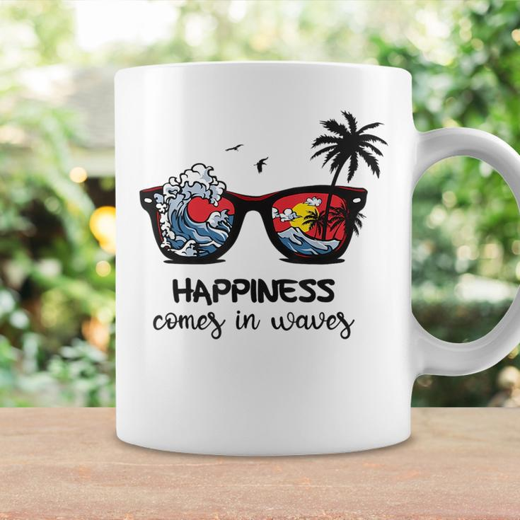 Beach Happines Comes In Waves Surfing Lover Sunglasses Coffee Mug Gifts ideas