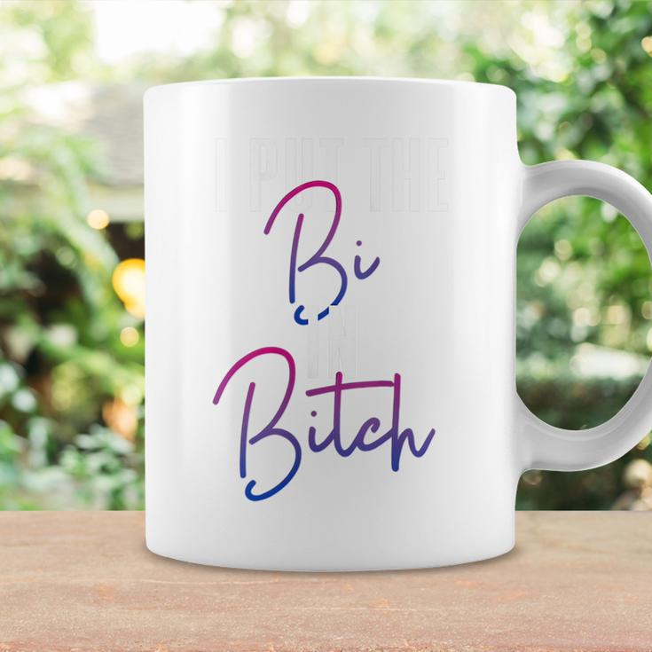 Bisexual Pride Flag Colors I Put The Bi In Bitch Funny Quote Coffee Mug Gifts ideas