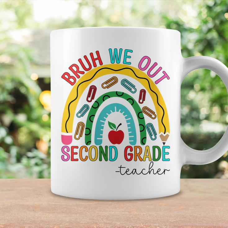 Bruh We Out Teachers 2Nd Grade Rainbow End Of School Year Coffee Mug Gifts ideas