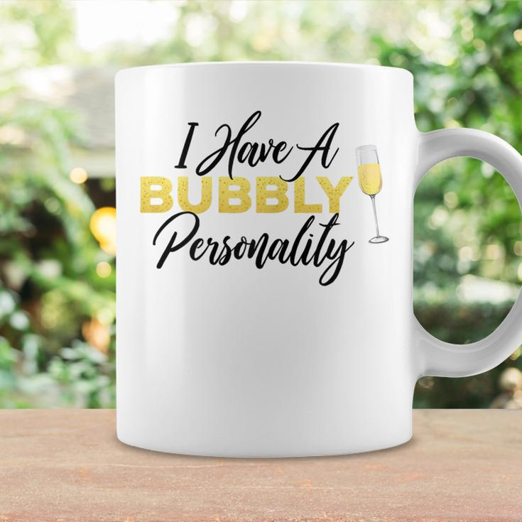 Bubbly Personality ChampagneWine Lover Quote Coffee Mug Gifts ideas