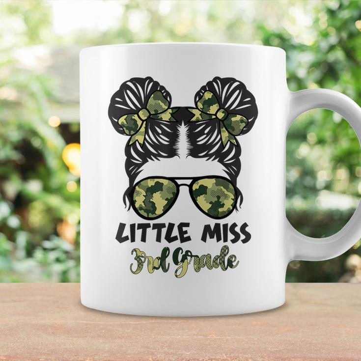 Camo Little Miss 3Rd Third Grade Messy Bun Hair Tie Bow Coffee Mug Gifts ideas