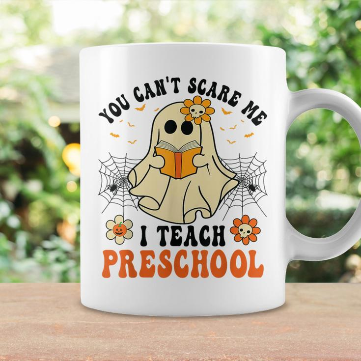 You Can't Scare Me I Teach Preschool Teacher Halloween Ghost Coffee Mug Gifts ideas