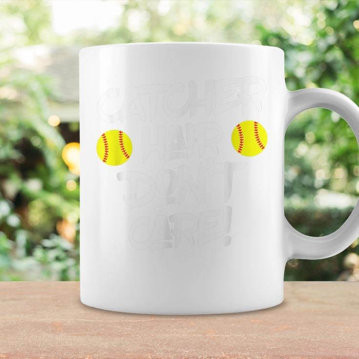 Catcher Hair Funny Fastpitch Softball Softball Funny Gifts Coffee Mug Gifts ideas