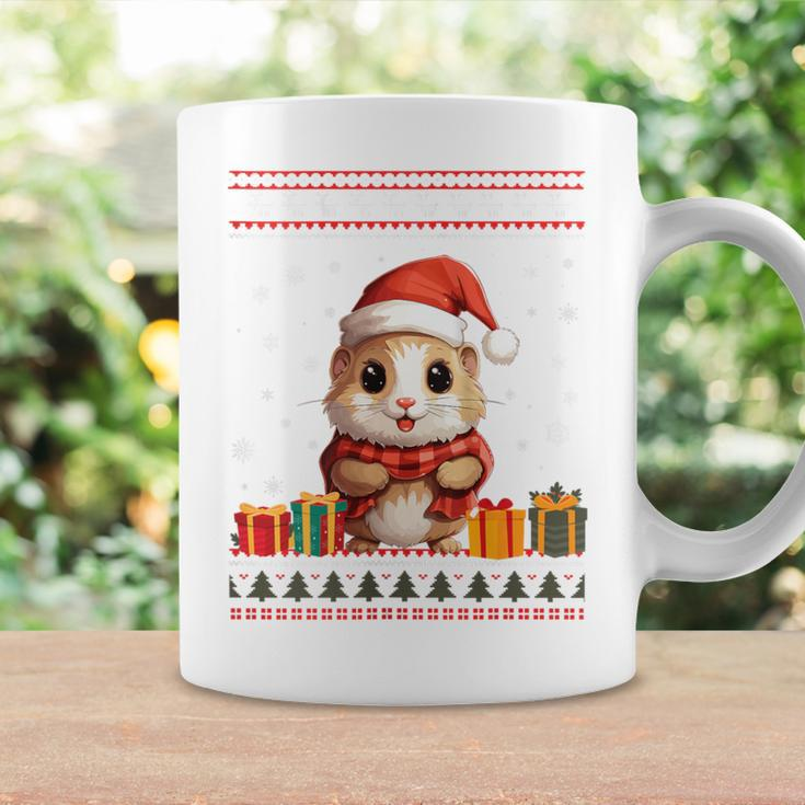 Christmas Hamster Santa Hat Ugly Christmas Sweater Coffee Mug Gifts ideas