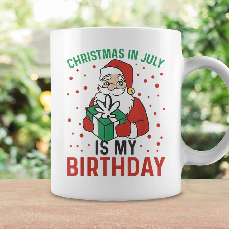 Christmas In July Is My Birthday Santa Summer Holiday Coffee Mug Gifts ideas