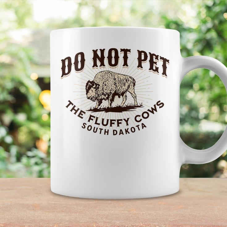 Do Not Pet The Fluffy Cows South Dakota Quote Funny Bison Coffee Mug Gifts ideas