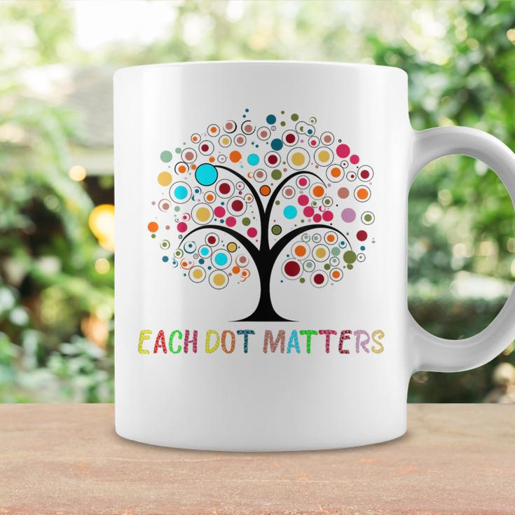 Each Dot Matters Colorful Tree Dot Day Polka Dot Coffee Mug Gifts ideas
