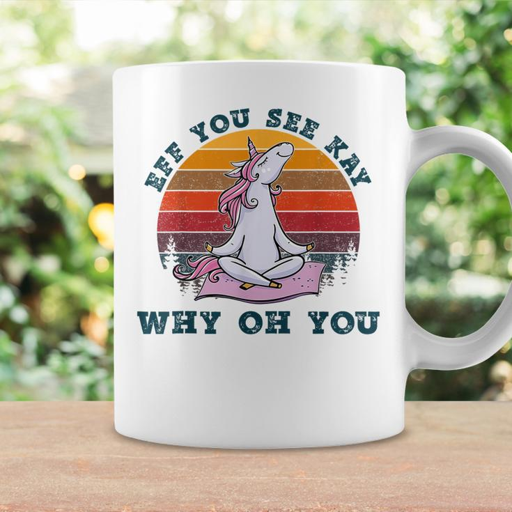 Eff You See Kay Why Oh You Unicorn Retro Vintage Coffee Mug Gifts ideas