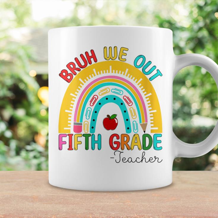 End Of School Year Bruh We Out Teacher 5Th Grade Rainbow Coffee Mug Gifts ideas