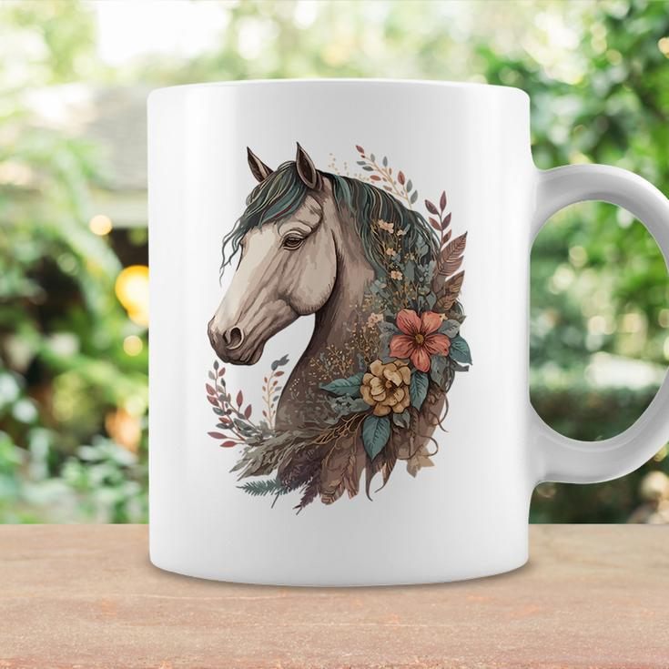 Equestrian Horse Girl Bohemian Portrait Horseback Riding Coffee Mug Gifts ideas