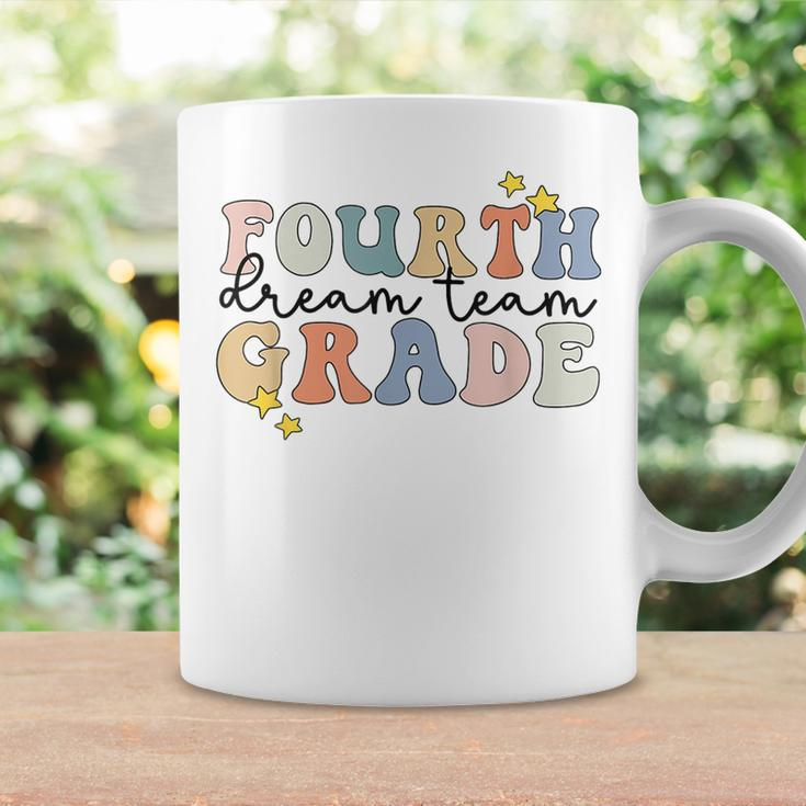 Fourth Grade Dream Team Retro 4Th Grade Teacher Squad Crew Coffee Mug Gifts ideas
