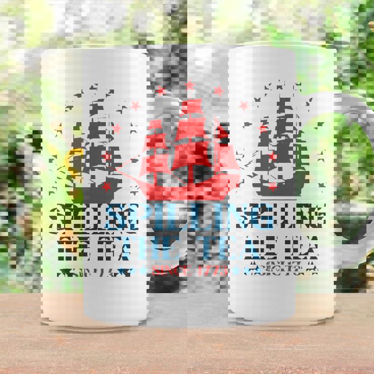 Funny 4Th Of July Spilling The Tea Since 1773 Fourth Of July Coffee Mug Gifts ideas