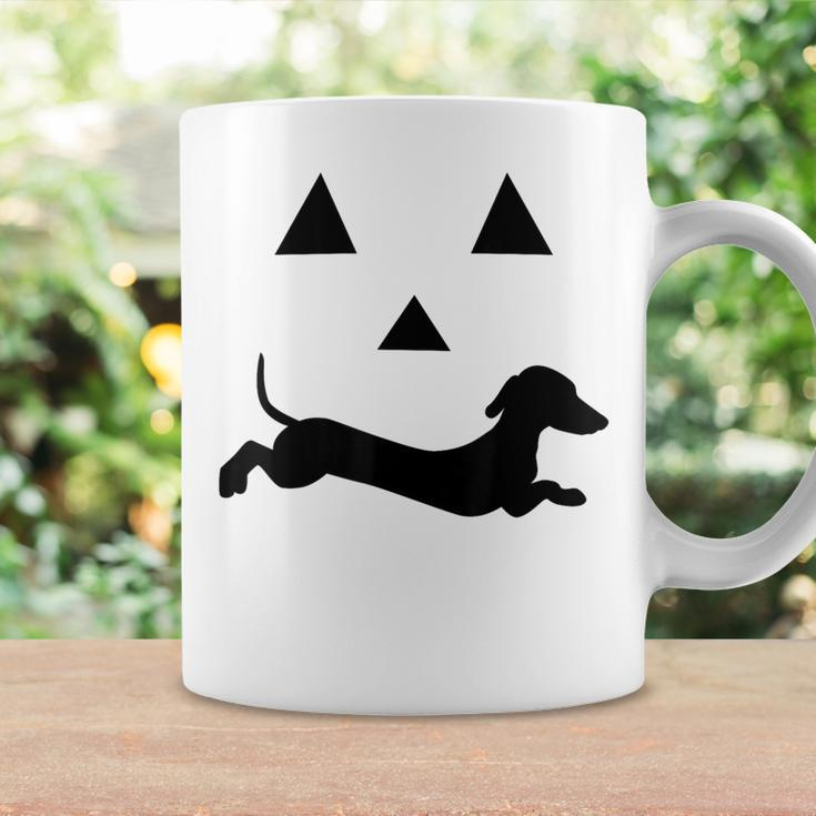 Dachshund Jack O Lantern Pumpkin Face For Halloween Coffee Mug Gifts ideas
