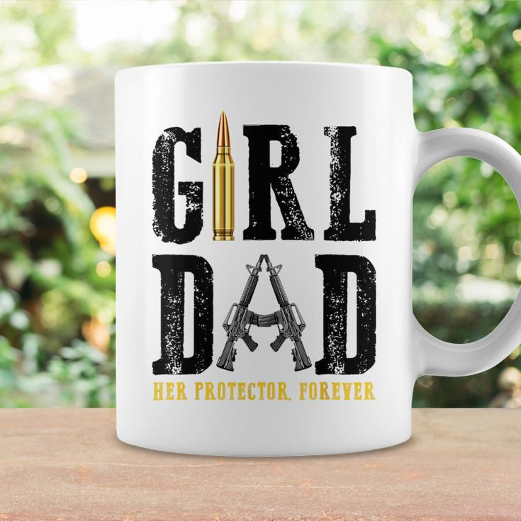 Girl Dad Her Protector Forever Funny Father Of Girls Gift For Mens Coffee Mug Gifts ideas