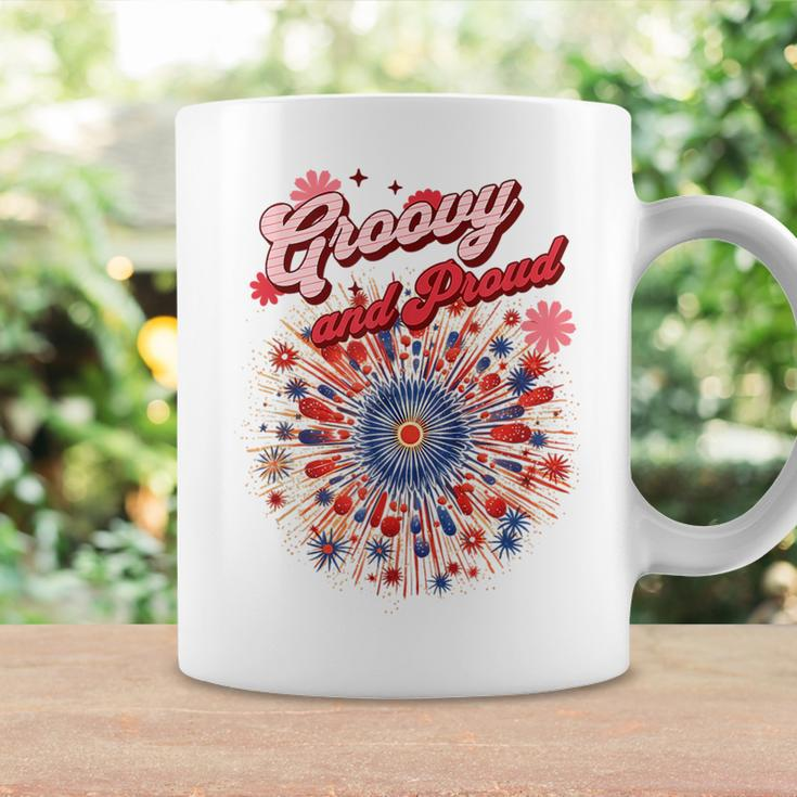 Groovy And Proud Fireworkds And Flowers Design Coffee Mug Gifts ideas
