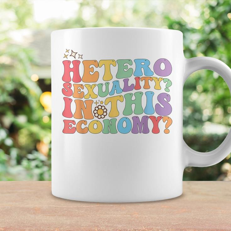 Groovy Hetero Heterosexuality In This Economy Lgbt Pride Coffee Mug Gifts ideas