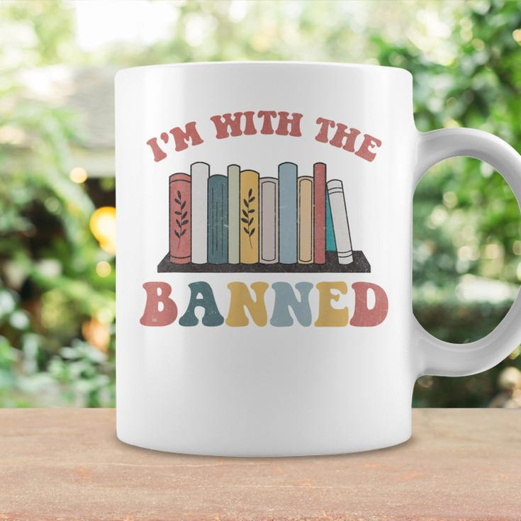 Groovy Im With The Banned Books I Read Banned Books Lovers Coffee Mug Gifts ideas