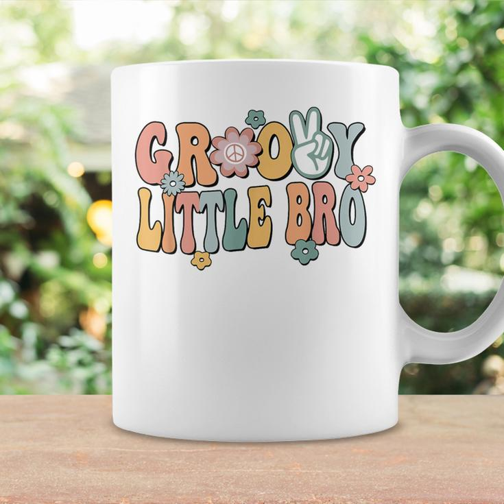 Groovy Little Bro Retro Brother Matching Family 1St Birthday Coffee Mug Gifts ideas
