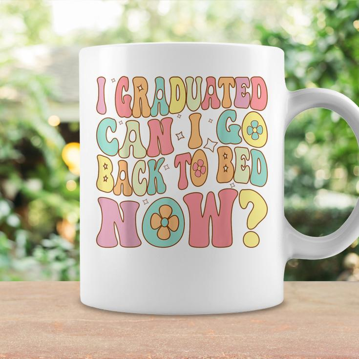 Groovy Retro Graduation I Graduated Can I Go Back To Bed Now Coffee Mug Gifts ideas
