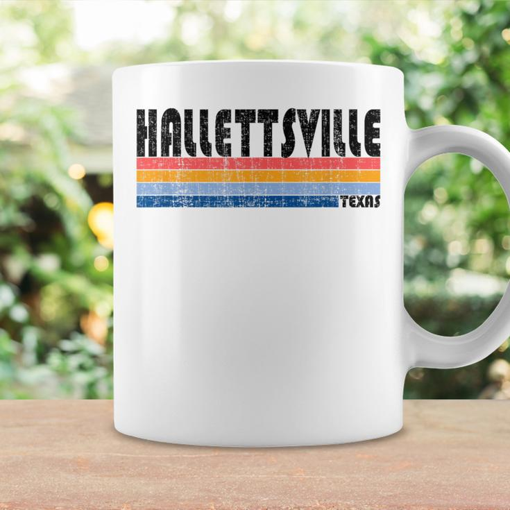 Hallettsville Tx Hometown Pride Retro 70S 80S Style Coffee Mug Gifts ideas