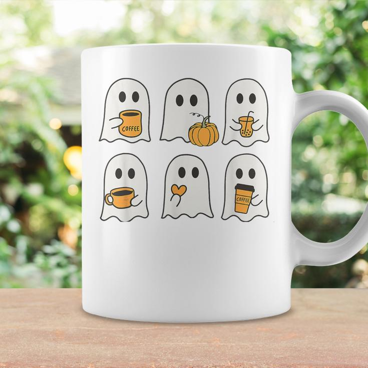 Halloween Iced Coffee Ghost Spooky Season Student Teacher Coffee Mug Gifts ideas