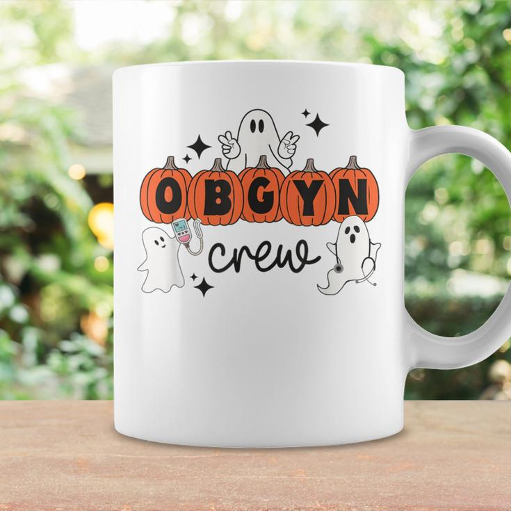 Halloween Obgyn Crew Ghost Obstetrics Nurse Squad Pumpkin Coffee Mug Gifts ideas
