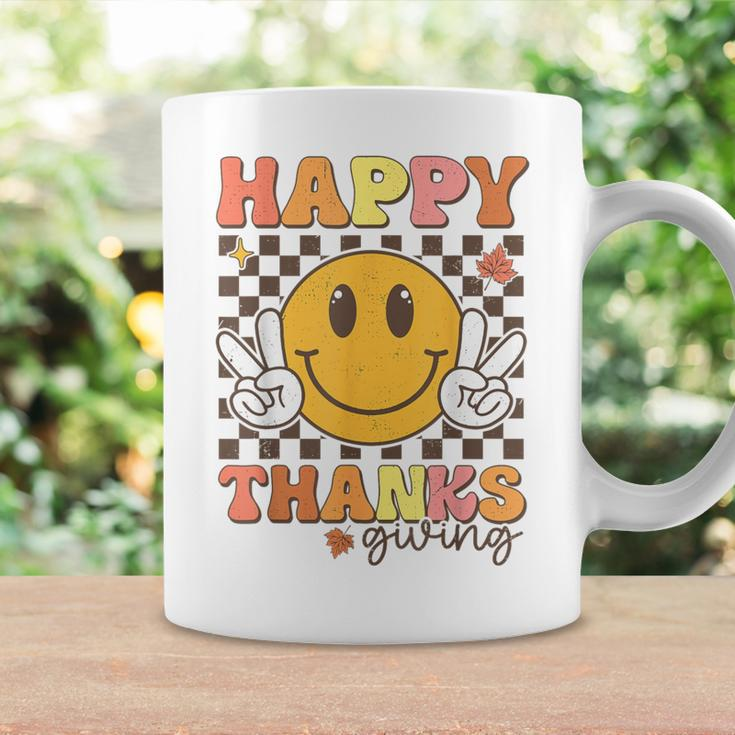 Happy Thanksgiving Retro Smile Face Fall Autumn Coffee Mug Gifts ideas