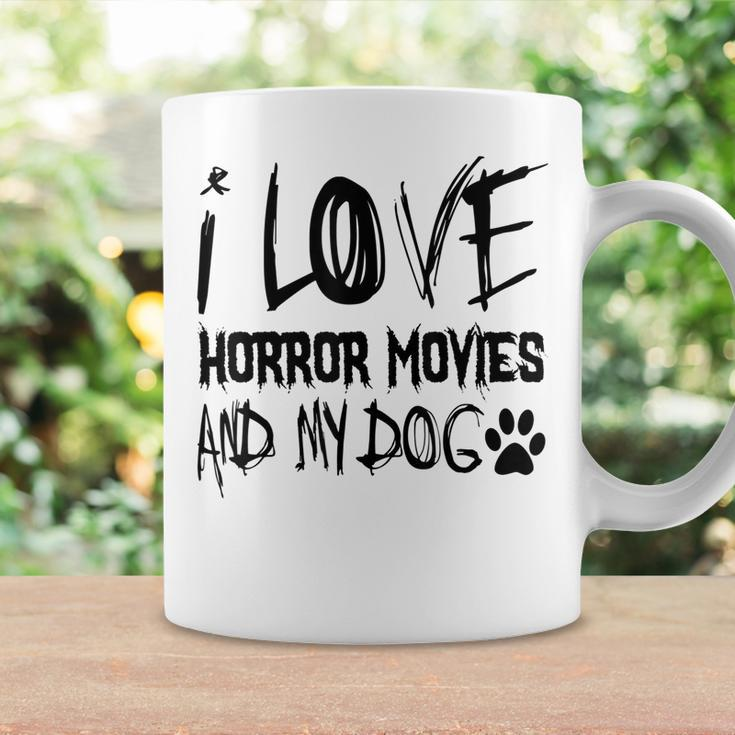 Horror Lover I Love Horror Movies And My Dog Movies Coffee Mug Gifts ideas