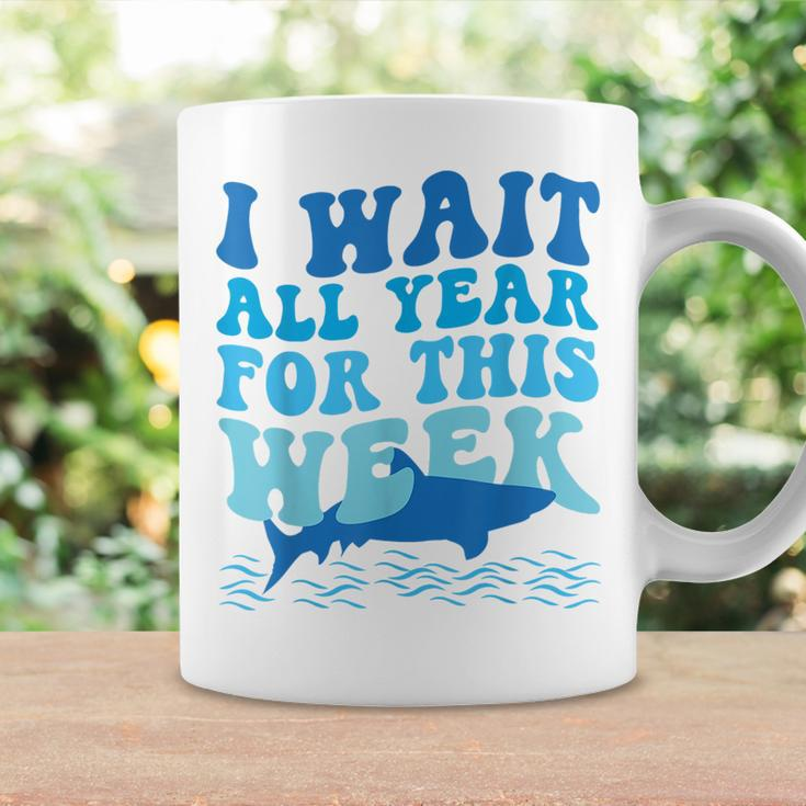 I Wait All Year For This Week - Funny Marine Shark Lover Coffee Mug Gifts ideas