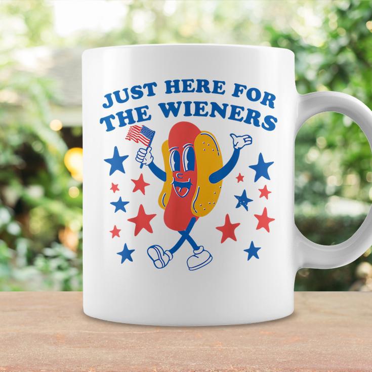 Im Just Here For The Wieners Funny 4Th Of July Hotdog Gift For Mens Coffee Mug Gifts ideas